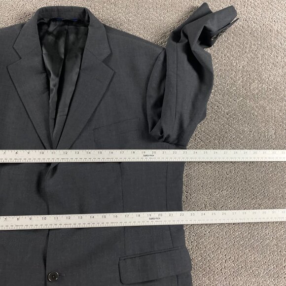 Brooks Brothers 346 Stretch Suit Men's 45R Pants 38x33 Measures 38x30 Gray - Picture 4 of 16